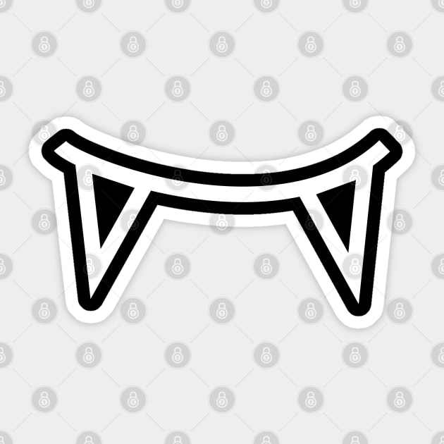 Fang Monster Mouth Vampire Teeth Halloween – White Sticker by KoreDemeter14